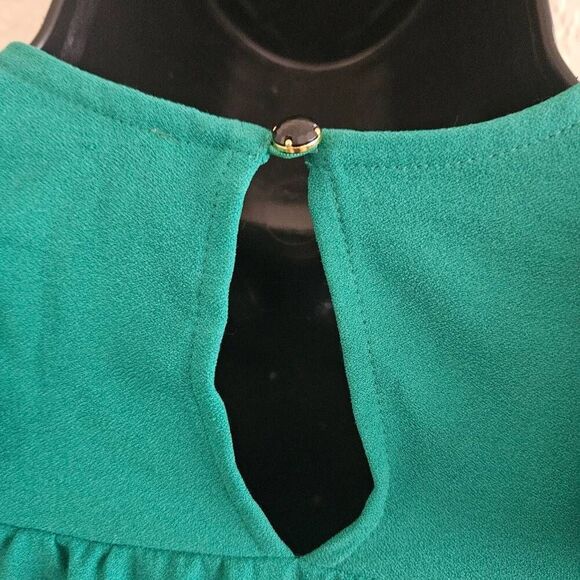 Kate Spade Emerald Green Flutter Blouse - Picture 7 of 8